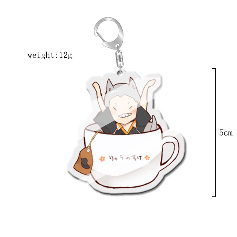 Haikyuu!! Anime Acrylic Keychain Charm - Creative Campus Ornament Gift