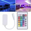 LED Remote Controller 24 Keys Smart 4pin 2.4G RGB IR Remote Wireless Controller with Connector Stick
