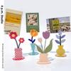 Taodudu Cute Acrylic Flower Desktop Memo & Photo Clip Stand