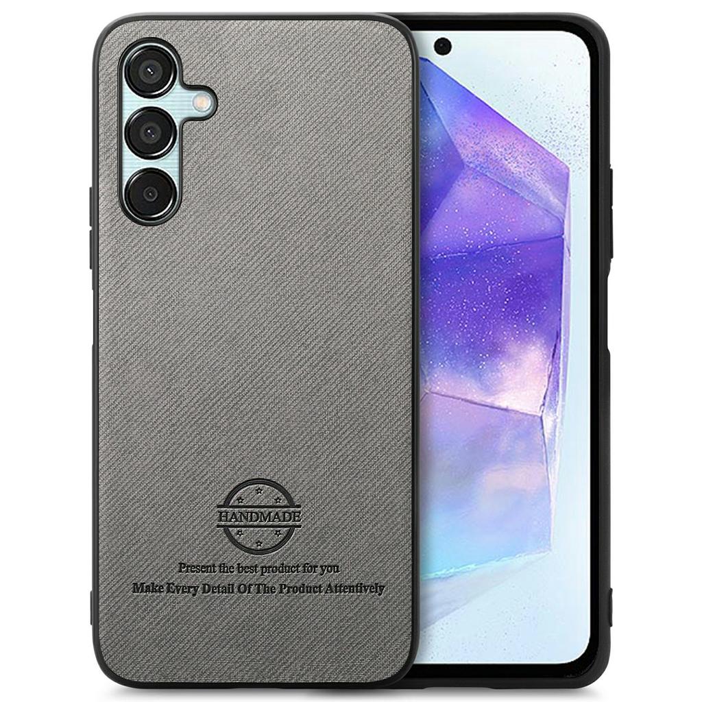 For Samsung Galaxy A16 4G/5G Case Cloth Texture Leather+PC+TPU Anti-Drop Phone Cover