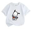 Kids Boys Girls Crew Neck Short Sleeve 100% Cotton T-Shirt Cute Dancing Cartoon Animal Print Comfortable Casual Daily Wear Breathable Soft Summer Top
