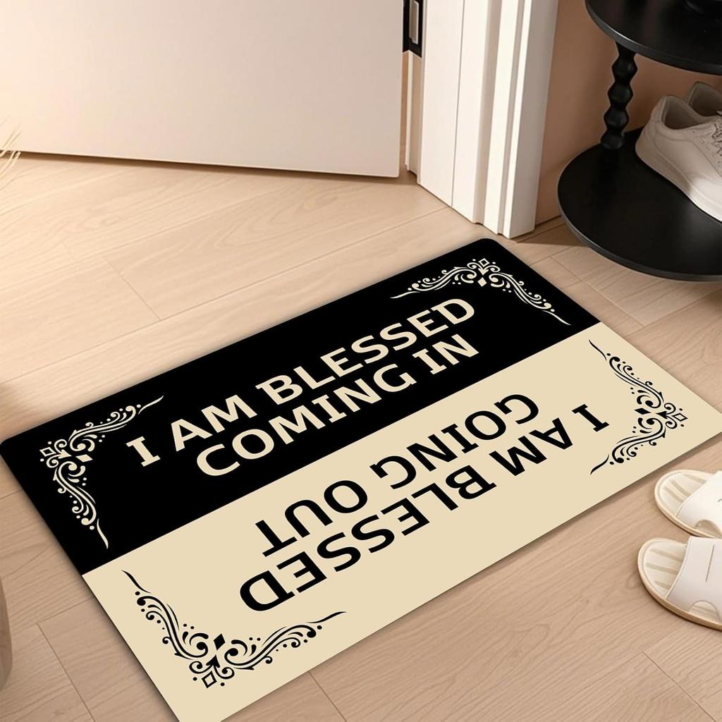 Welcome Please Remove Your Shoes Door Mat Funny Mat Cute Doormat Indoor Entrance with Non Slip