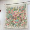 90Cm  Square Scarf Women Fashion Floral Twill Silk Scarf Shawl Hijab Luxury Bandana Foulard Neckerchief Head Scarf For Lady