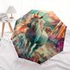 Unicorn Fantasy Theme 8 Bone Hand Automatic Folding Fashion umbrella, Compact and Portable Design, A Perfect Gift for Birthday, Christmas or
