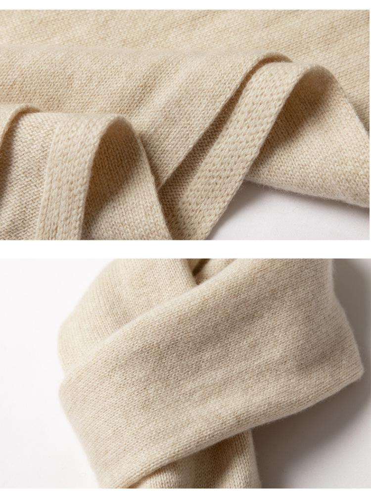 Knit Cashmere Winter Neck Gaiter Shawl Scarf for Men and Women