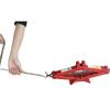 2.0T Car Jack with Scissor Hand-Crank, Outdoor Emergency Use, Black