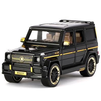 1:BRABUS Benz G65 Metalldruckguss-Spielzeugautomodell im Maßstab 24, hochsimuliertes Spielzeugfahrzeug mit Sound und Licht, zurückziehbares Auto, Geschenke