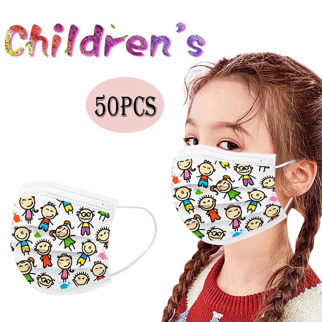 Kids Children's Cartoon Mask Disposable Three Layer Face Mask