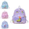 Trendy Cartoon Nylon Backpack For Kids Featuring Cute Carrot Knife Print In Multiple Colors