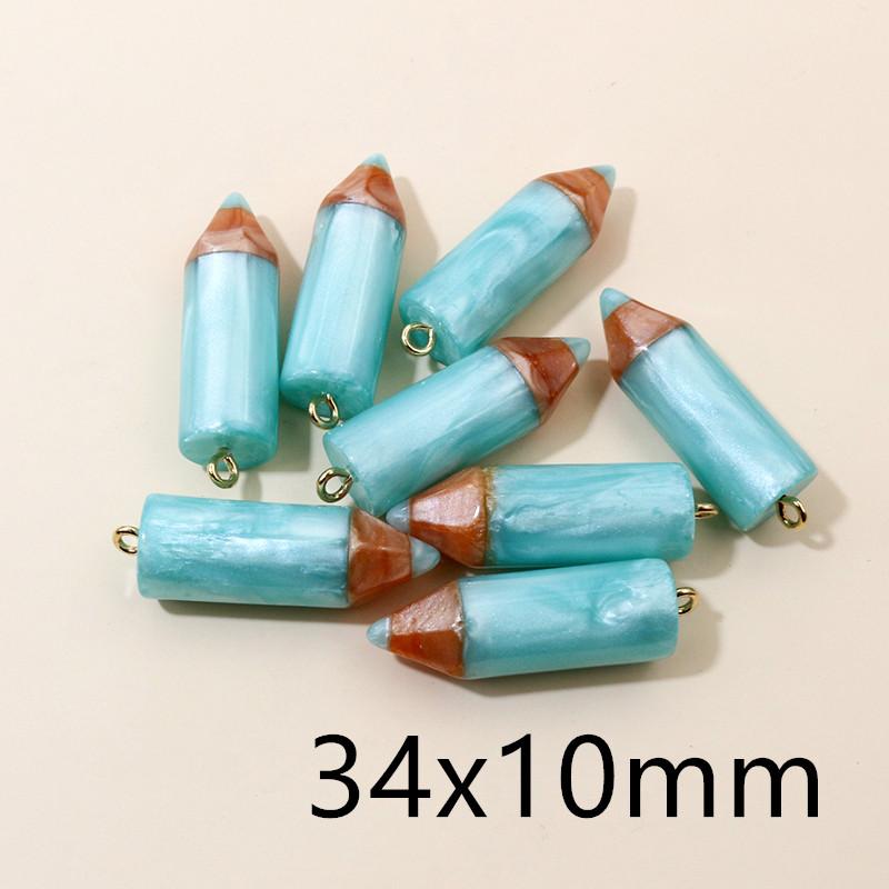 10Pcs Multi-Styles Mix Fruit Animals Dice Cloud Resin Earring Charms Diy Findings Keychain Bracelets Handmade Charms