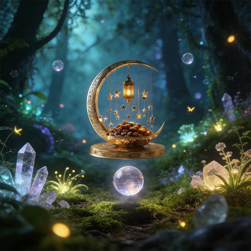 1Pcs 2D Elegant Acrylic Crescent Lantern And Star Shaped Desktop Decoration For Eid Al Fitr Celebration Home Decoration Ornament