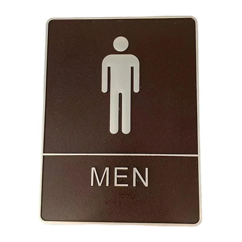 1 buc baie acrilică marca etichetă detașabilă spate autoadeziv toaletă WC semn perete autocolant DIY decor