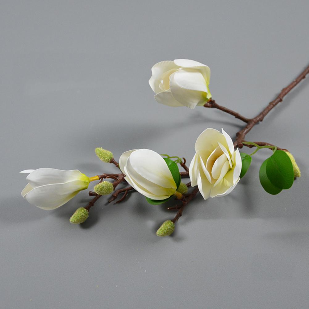 New Practical Artificial Flower Magnolia Orchid For Wedding Decorative Magnolia Denudata Simulation Real Touch
