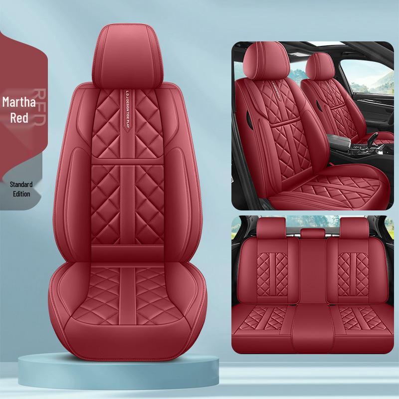 Faux Leather Car Seat Covers for Bluebird Sylphy Classic, Qashqai, Tiida Sun