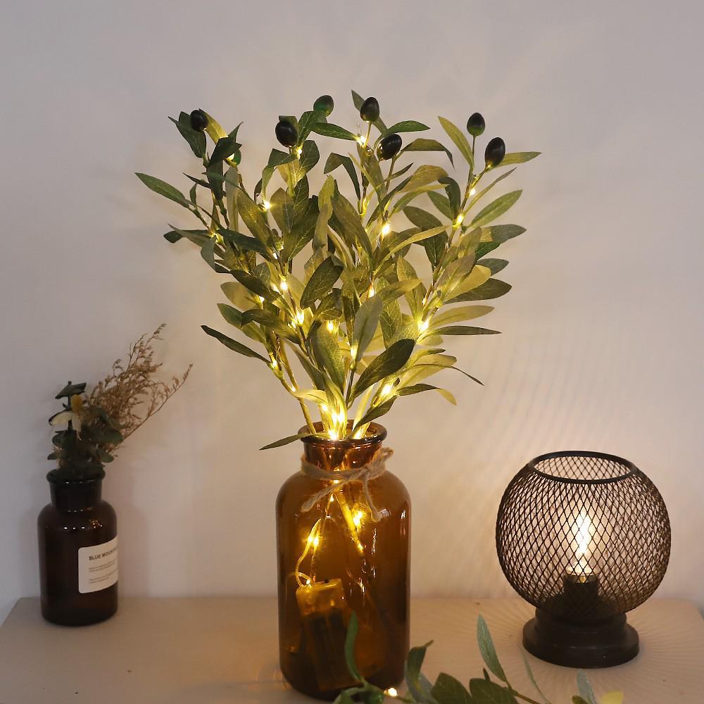 Best-Selling Olive Branch String Lights with Fruit for Creative Home Décor and Festive Atmosphere