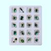 20Pcs/Box Nail Manicure Decor Gloss Three-dimensional Shining Art Sparkling DIY Faux Diamond Nail Alloy Decor