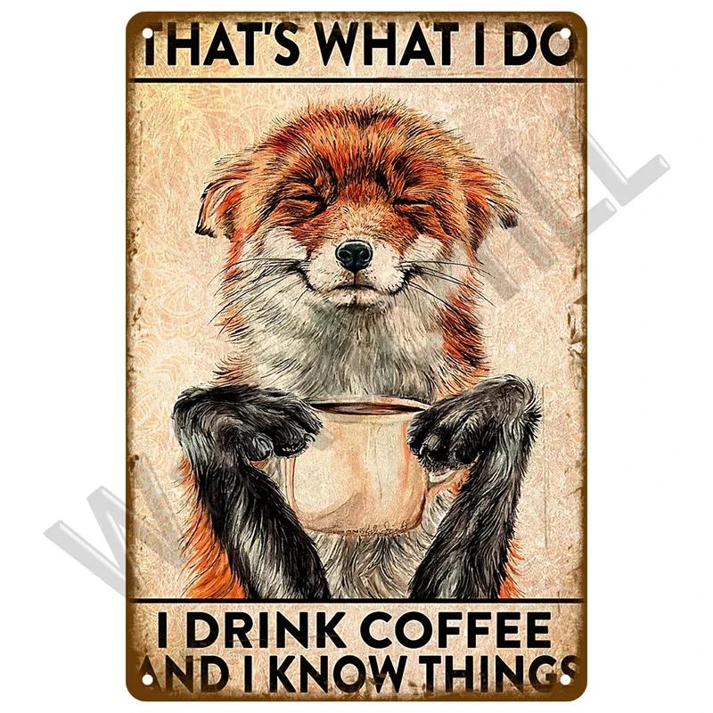 Vintage Plaque Metal Sign Plate Home Decor Tin Signs Coffee Retro Wall Art Posters For Kitchen Bar Iron Painting Decoration Cafe