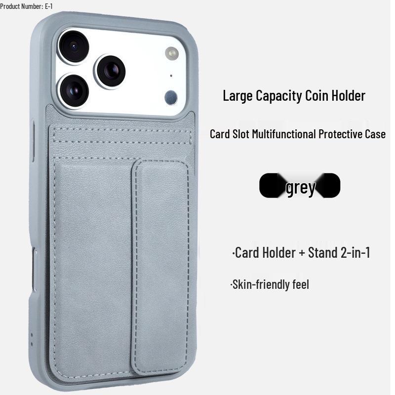 

Magnetic Lightweight Leather Phone Case for iPhone 17 Pro Max iPhone 17 PRO MAX сірий колір
