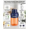 Taza Extractor de Jugo Inalámbrica 180W, Taza Extractor de Jugo Inalámbrica Portátil con Líneas de Medición Precisas, Batidora Personal Recargable para Viajes, Oficina, Gimnasio