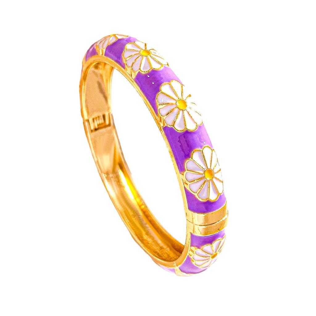 Bracelet Fashion Enamel Color Small Daisy Bracelet Simple Retro Small Fresh Do Not Fade Hot Selling Open Bracelet Accessories