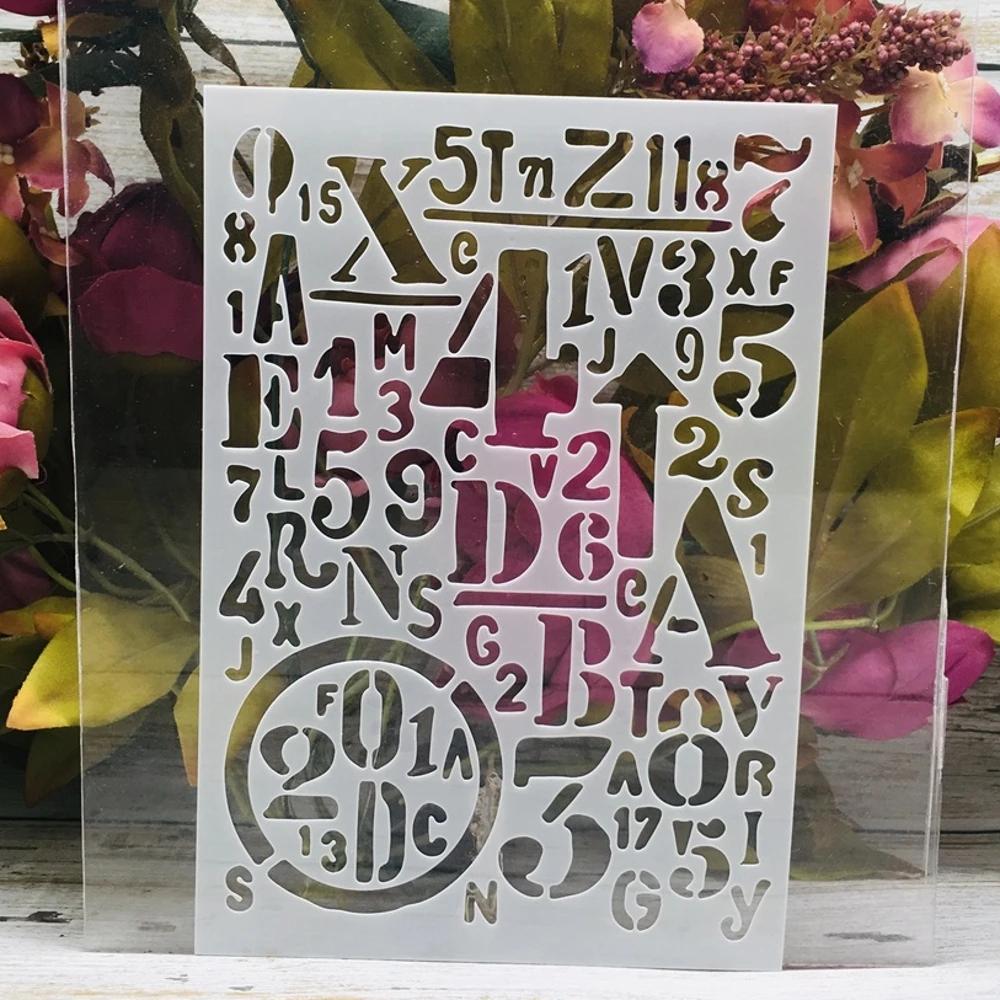A5 21cm Rete a Maglia Stencil a Strati Pittura Scrapbooking Colorazione Goffratura Album Modello Decorativo