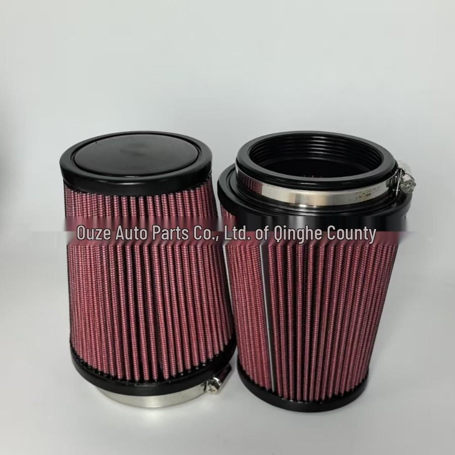 76mm Universal High-Flow Washable Air Filter for Car Modification
