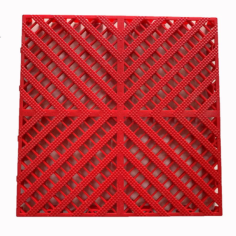 Car Wash Room Floor Grid - 4cm Garage Tile Floor Mat 4S Shop Grid Mat