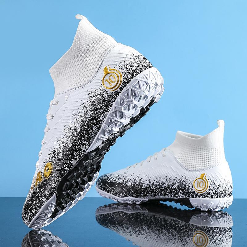 2025 new manufacturers help 2025 high-top football shoes men's broken nails adult training game sports shoes