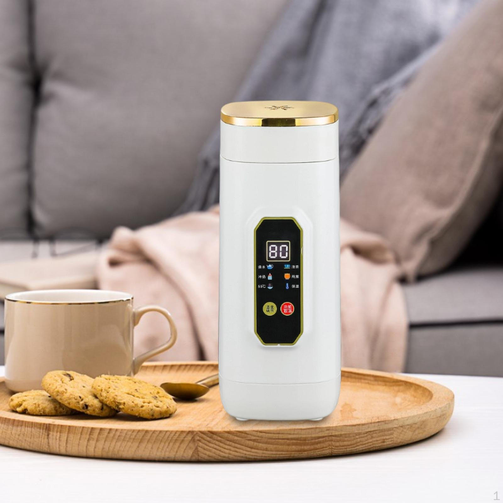 

Portable Kettle Travel Electric Temperature Adjustable Small Water Boiler Stainless Steel