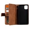 Multicard Solt Zipper Flip Leather Wallet Case For iPhone 14 15 Pro Max 13 12 Mini 11 SE 2025 X 6 6s 7 8 Plus XR XS Book Cover