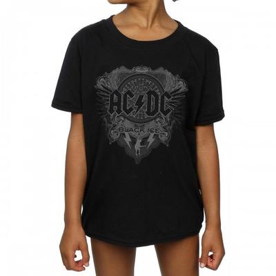 Camiseta feminina de algodão preto gelo