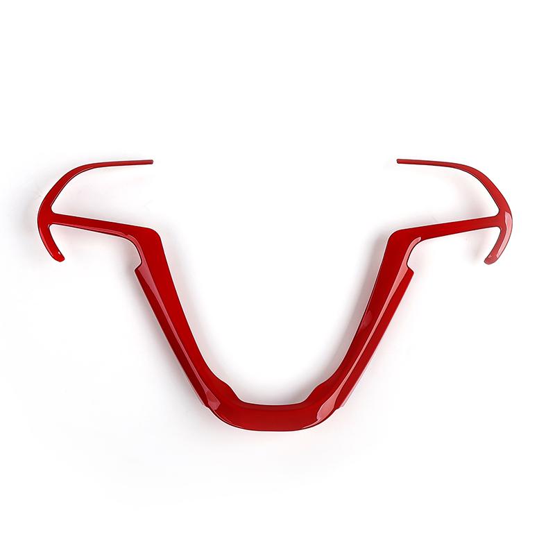 SHINEKA Interior Stickers For Jeep Cherokee 2014+ Car Steering Wheel Decoration Cover Accessories For Jeep Grand Cherokee