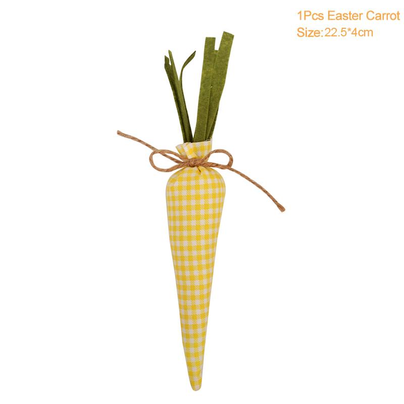 3/1pcs Nov Woven Easter Carrots Ornaments Hanging Pendant for Easter Home Decorations Supplies 2023 Kids Easter Favors Gifts Toy