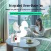 Three-Blade Ultra-Quiet Fan with Strong Wind, Stepless Adjustment, Three-Pin Plug—for Home, Kitchen, and Bedroom (Model SY55).