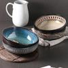 Hand-Painted Ceramic Kiln Glazed Bamboo Leaf Soup & Noodle Bowl
