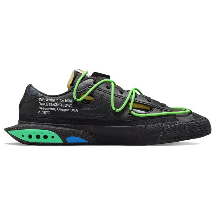 New Nike Blazer Low Off White Black Electro Green DH7863-001