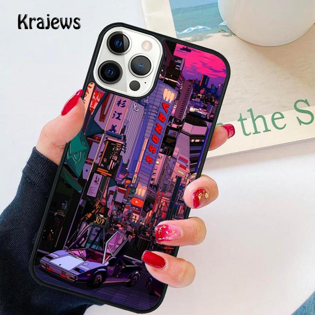 

Art Pixel Aesthetic Soft Phone Case For iPhone 17 Air 16 15 14 Ma Plus 11 12 13 Pro Ma Phone Cover coque Fundas iPhone 13