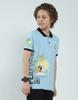 MONTE CARLO Chłopięca koszulka polo z nadrukiem z krótkim rękawem o regularnym kroju