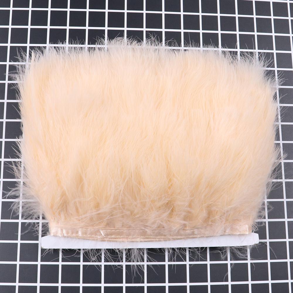 Feather1M 5M 10Meters Dyed Colorful Marabou Turkey Feathers Trim 8-10CM Soft Plumes Ribbon Fringe for Wedding Dress Sewing Decoration