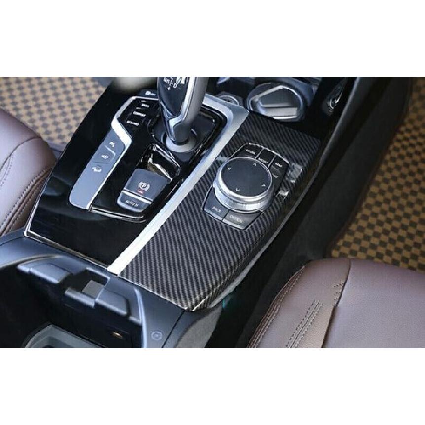 For BMW X3 G01 X4 G02 2018- ABS Carbon Fiber Console Multimedia Panel Decor