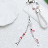 Stylish Beaded Keychain Pendant Marine Themed Keyring Bag Charm Fish Shell Starfish Cellphone Strap Accessories