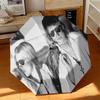 1pc Johnny Hallyday Retro Poster Umbrella Portable Folding Umbrella Iron Frame Hole Bone Structure Outdoor Home Umbrella