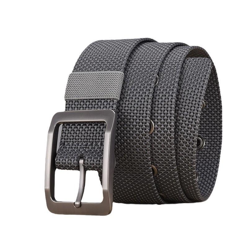 Alloy Buckled Zinc Canvas Belt With Versatile Style For Men Work Travel And