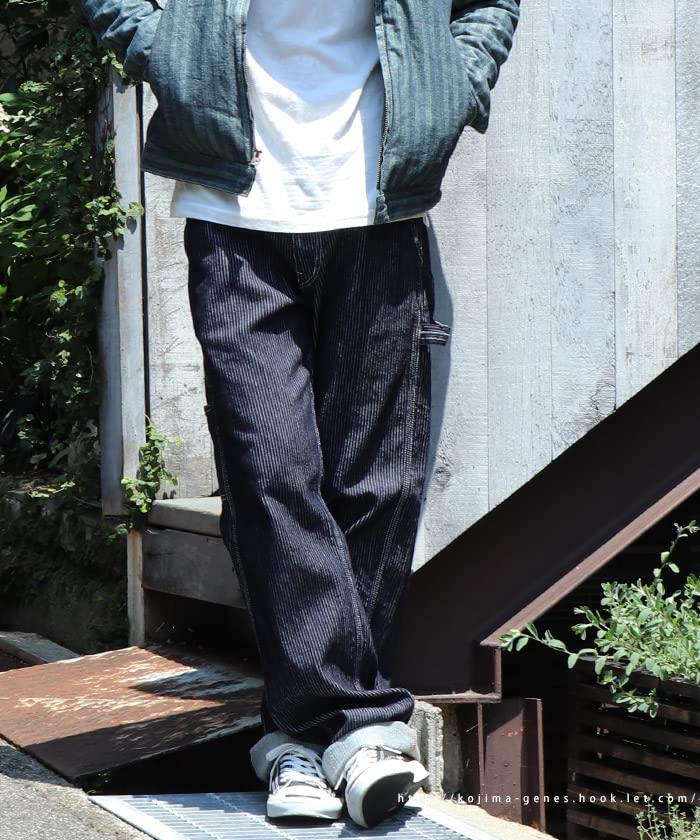 Kojima Jeans Cord Denim Painter Size 34 Men's Pants, Indigo,