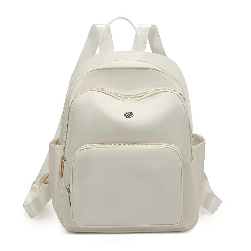 

Women s large-capacity backpack 2025 autumn and winter new versatile multi-compartment class commuter bag outdoor travel backpack білий