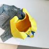Travel bag, large capacity, high-end canvas shoulder bag, casual smiley handbag, versatile daily fitness business trip bag