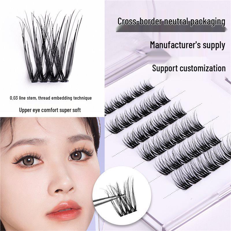 

French Velvet Lightweight 5D Glue-Free False Eyelashes 0.03 standard