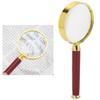 10X Handheld Magnifying Glass Reading Magnifier with Wooden Handle