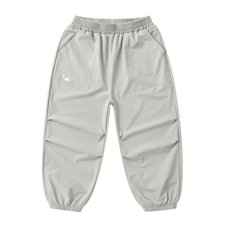 [Children s Clothing] Boys  Woven Pants Spring and Autumn Long Pants 2026 New Model Spring and Autumn Style Children s Boys  Spring and Autumn Pants Gray White 140