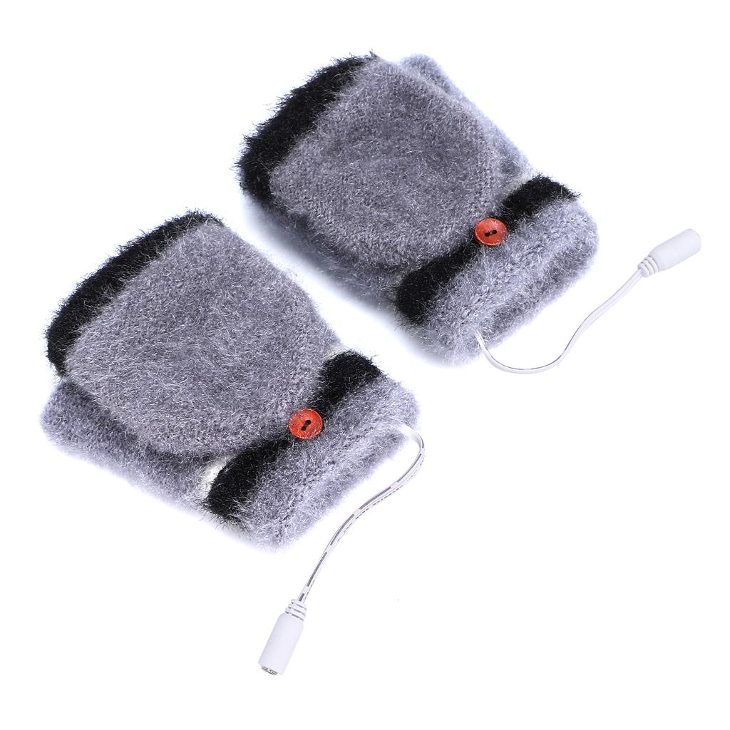 Beheizte Fingerhandschuhe, Fäustlinge, USB, doppelseitig, wärmer, Laptop-Handschuhe für den Winter